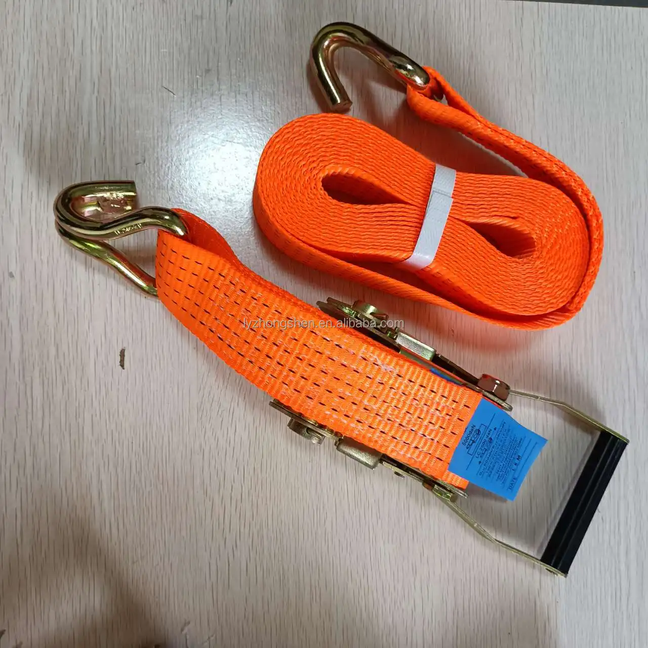 Heavy duty  50 mm 5000 kg polyester ratchet cargo straps ratchet tie down cargo lashing belts