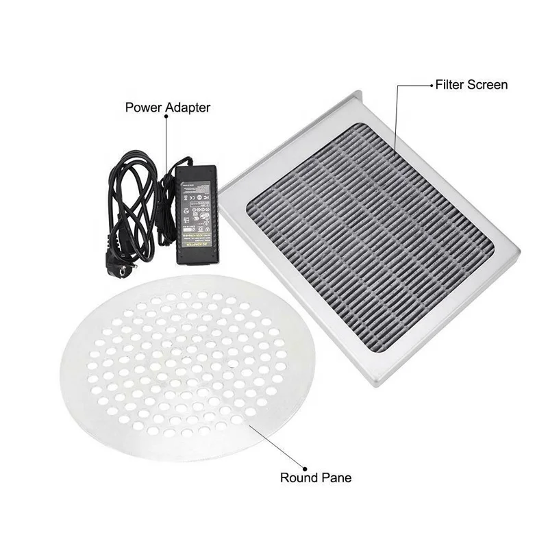 nail dust collector /nail table dust collector /nail table draft electric fan for Manicure Salon