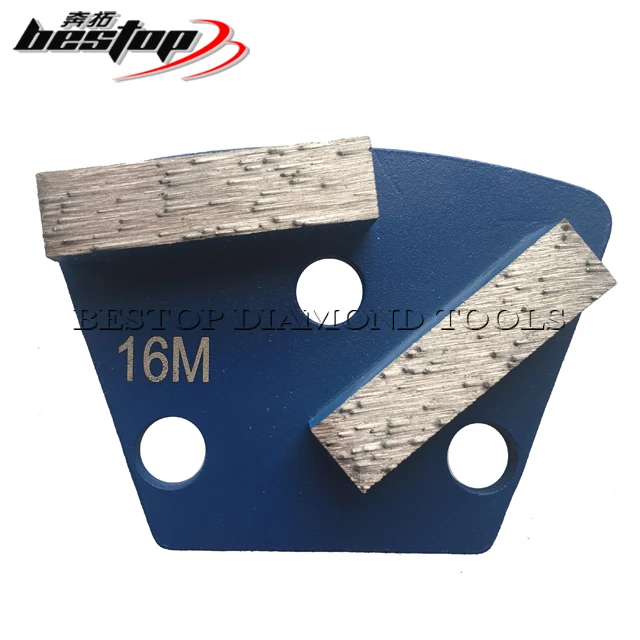 Trapezoid Diamond Concrete Grinding Wing with Double Segments