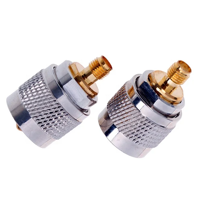SMA Female to UHF Male SO239 RF Coax Adapter Connector PL259 Converter for Radio Antenna