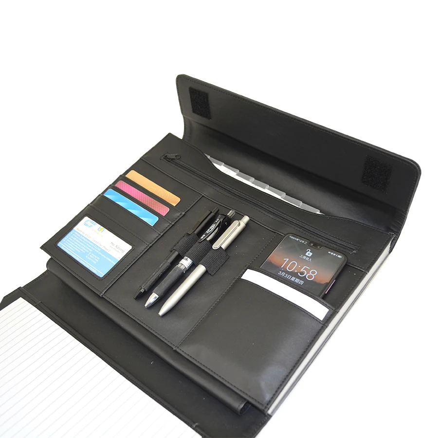 A4 Size  Personalized Padfolio Portfolio multi clear foil pocket File Document Folder