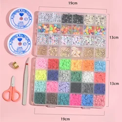 Wholesale 48Colors Letter Beads Sets in Bulk Beaded Jewelry polymer clay Fit Jewelry Making DIY Bracelet Necklace