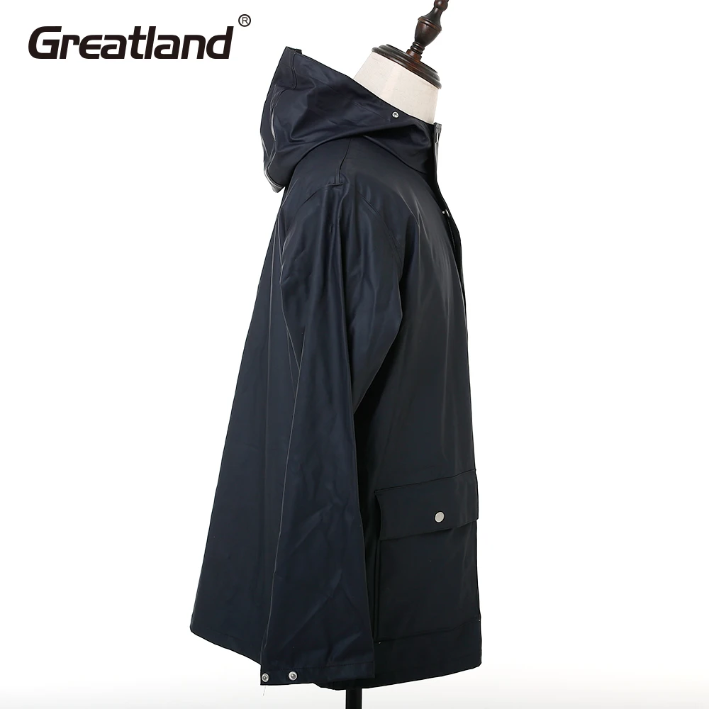 Wholesale Waterproof Raincoat Motorcycle Men Rain Jacket Raincoat RAINWEAR Rain Coat PU Raincoat for Adults Not Support Spring