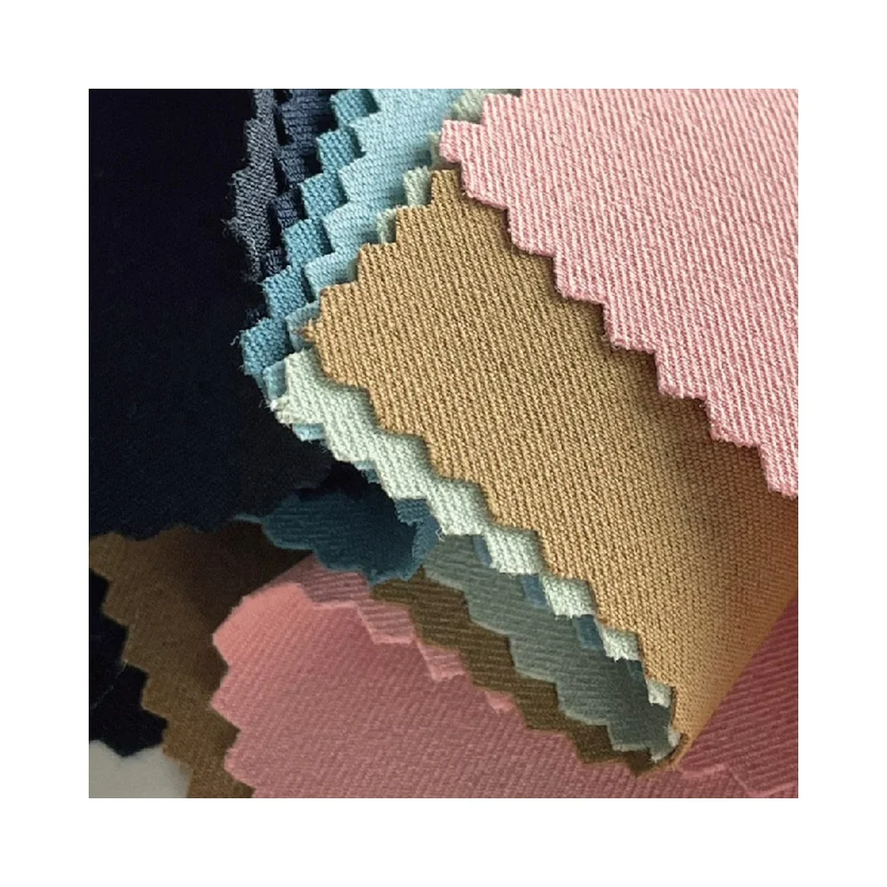 Urban essential Anti-UV Full Dull Solid Bi-Stretch 215g 92% Polyester 8% Spandex Twill fabric for jumpsuit