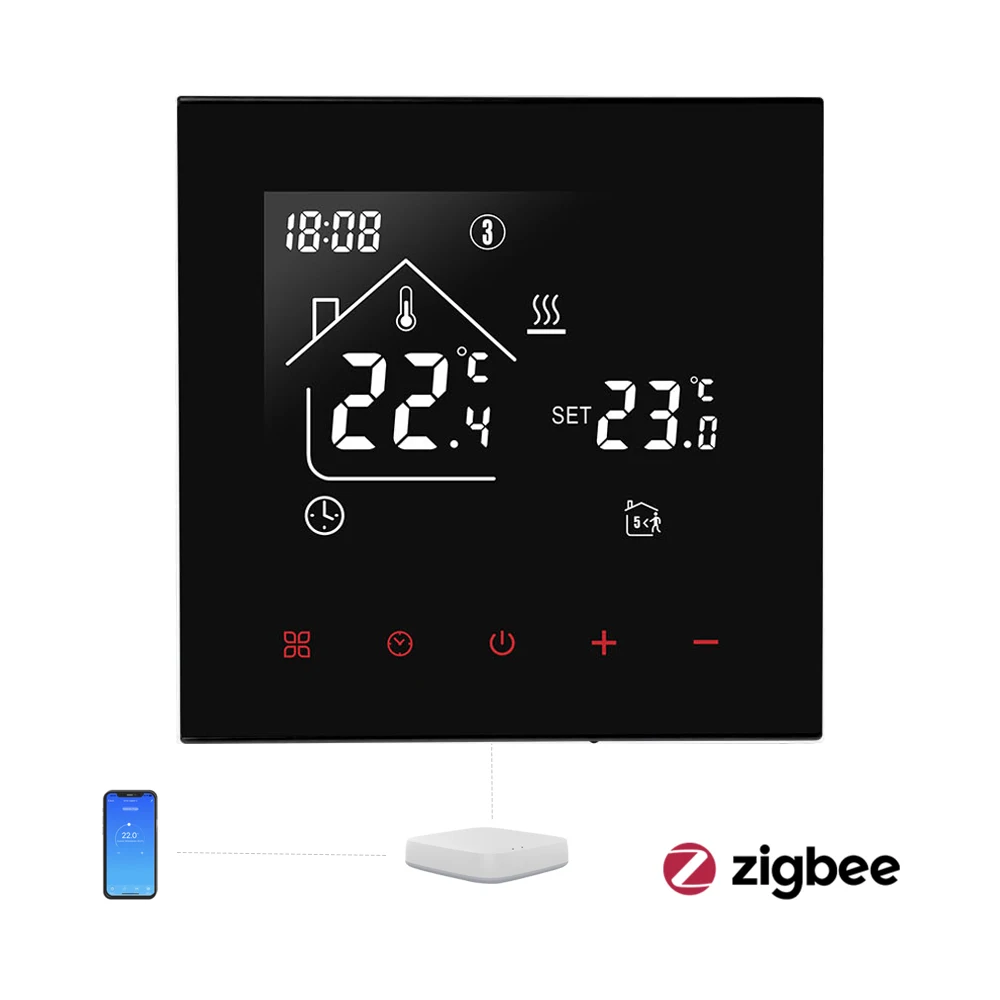 3A water underfloor heating room thermostat Zigbee smart Tuya thermostat for hydraulic water heating system