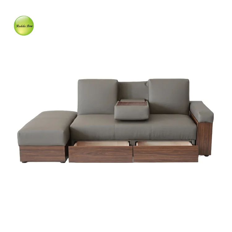 Sofa Cum Bed Save Place Factory Price Modern Design Living Room Furniture Sofa Bed With Storage Box