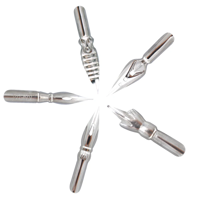 5pcs Fashion Design Dip Pen fountain pen Nibs for Calligraphy/Cartoons/Hand-painted