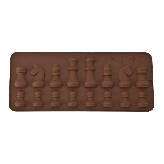 International Chess Silicone Mould Fondant Cake Chocolate Molds For Kitchen Baking Supplies