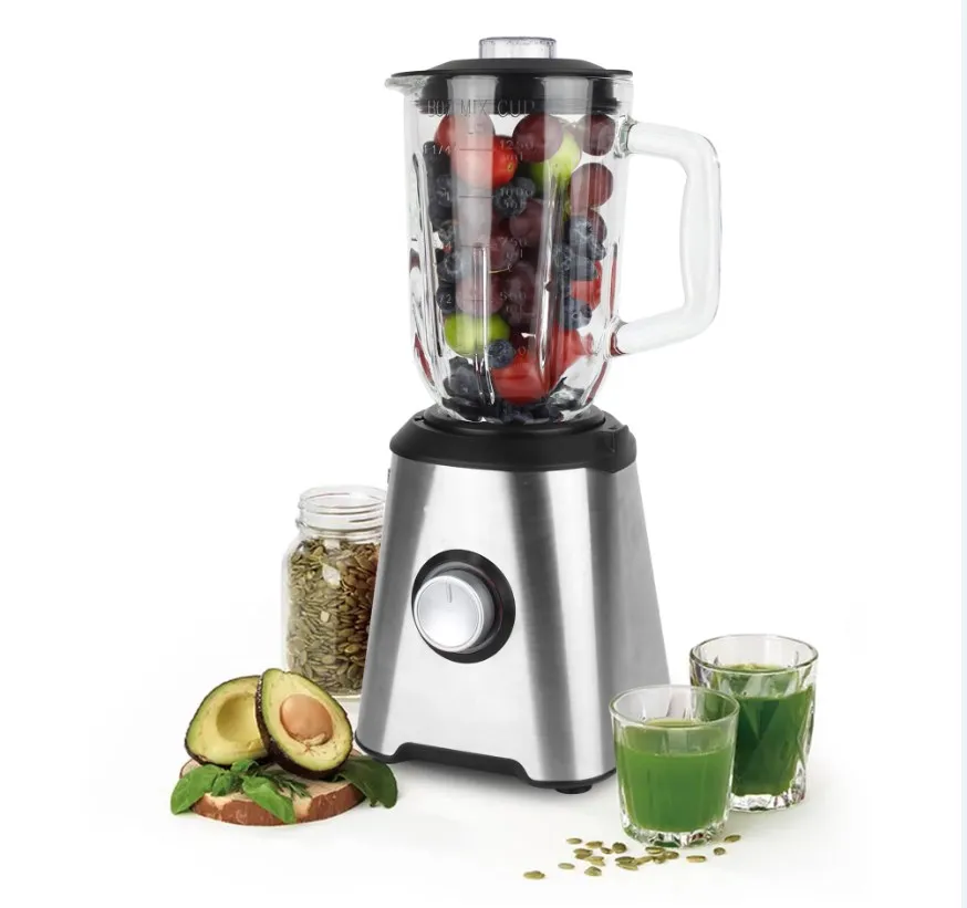 coffee blender Stainless steel hosing 2 in 1 table blender with Glass jar