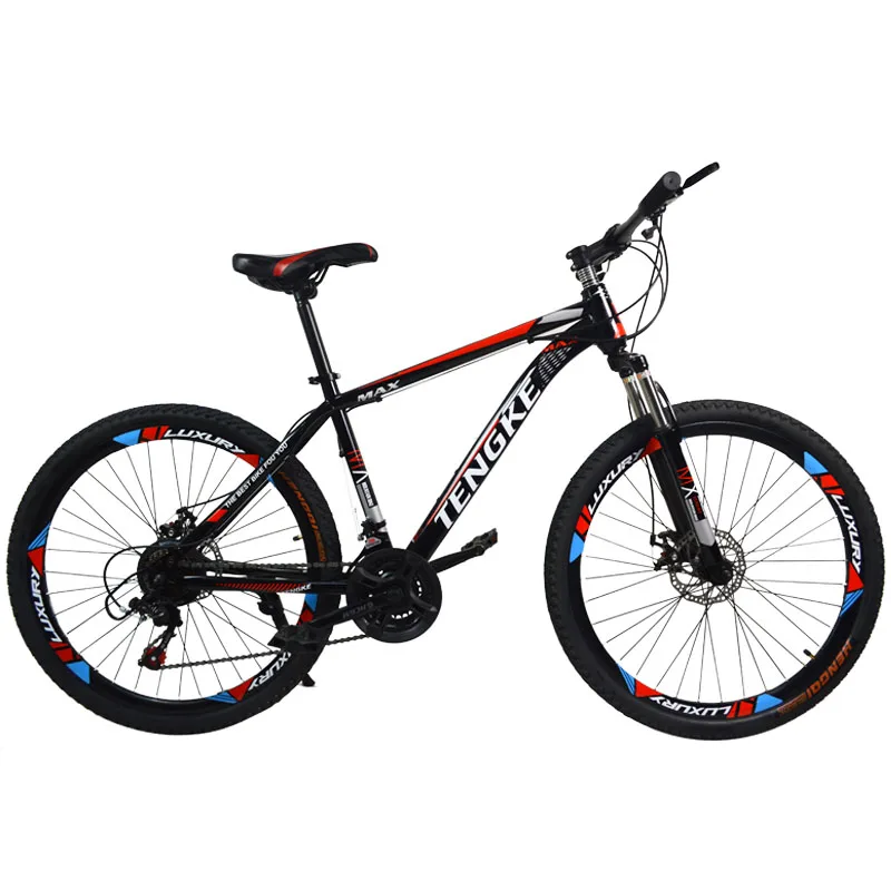 26-inch multi-wheel standard mountain bike 21-speed adult riding aluminum alloy knife ring sports mountain bike