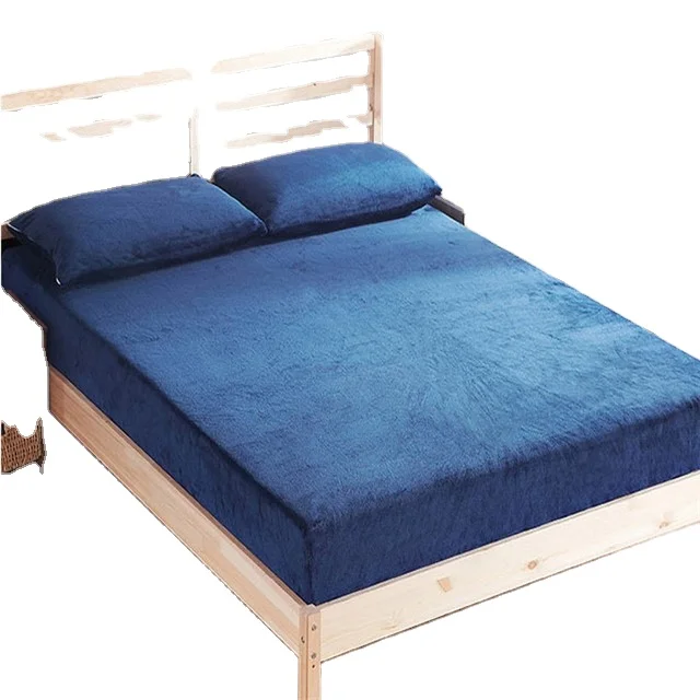 Изготовленный На Заказ мягкий теплый защитный матрас из 100% хлопка и фланели для оптовой