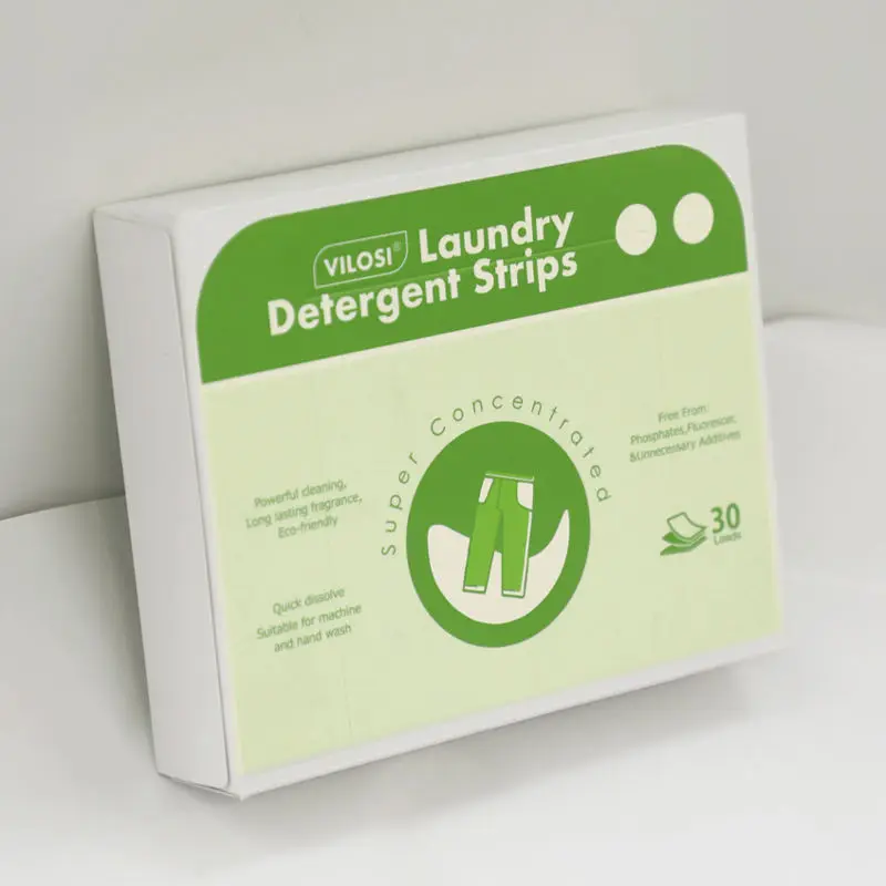 Factory Laundry Detergent Sheet OEM Eco-friendly Biodegradable Pure Natural Plant Laundry Detergent Strips