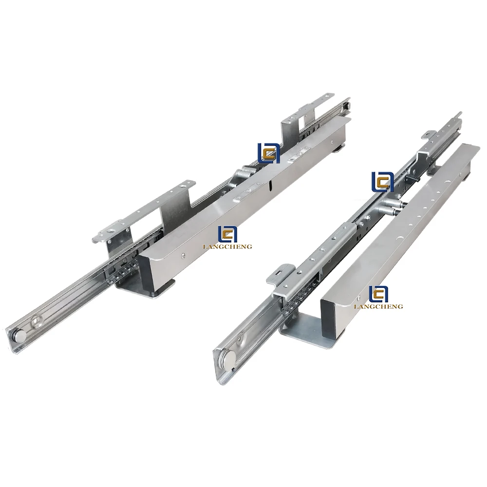 heavy duty automatic ball bearing  lifting up extension table slide rail extension table mechanism