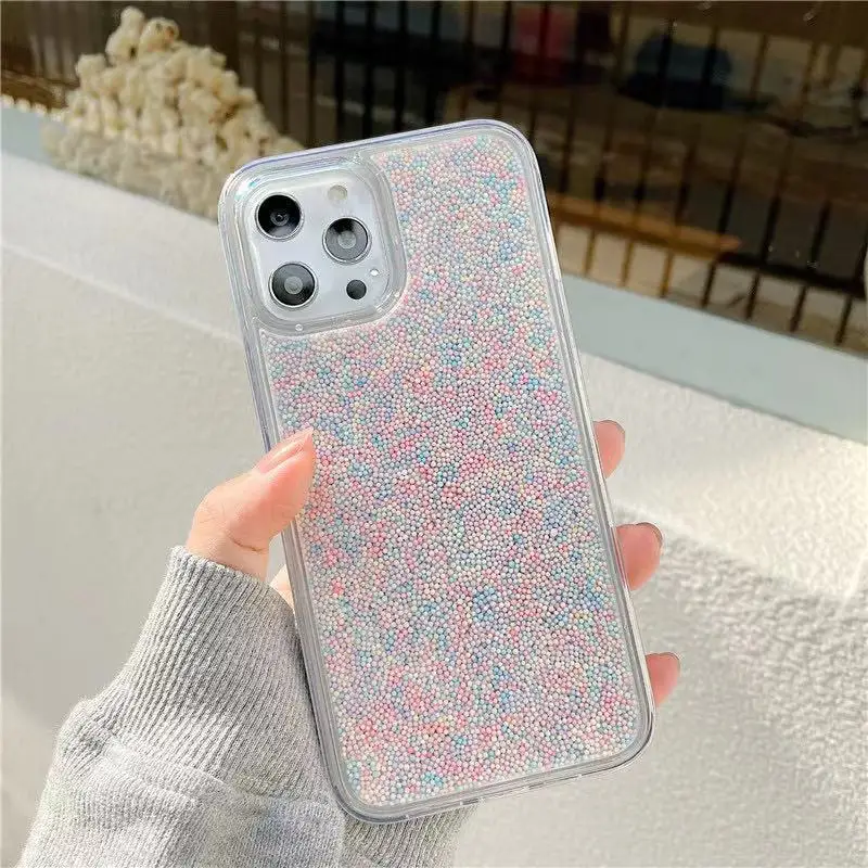 Beautiful candy of phone case rainbow sugar for iphone 11 and 12 series 7/6/6s 8 x plus