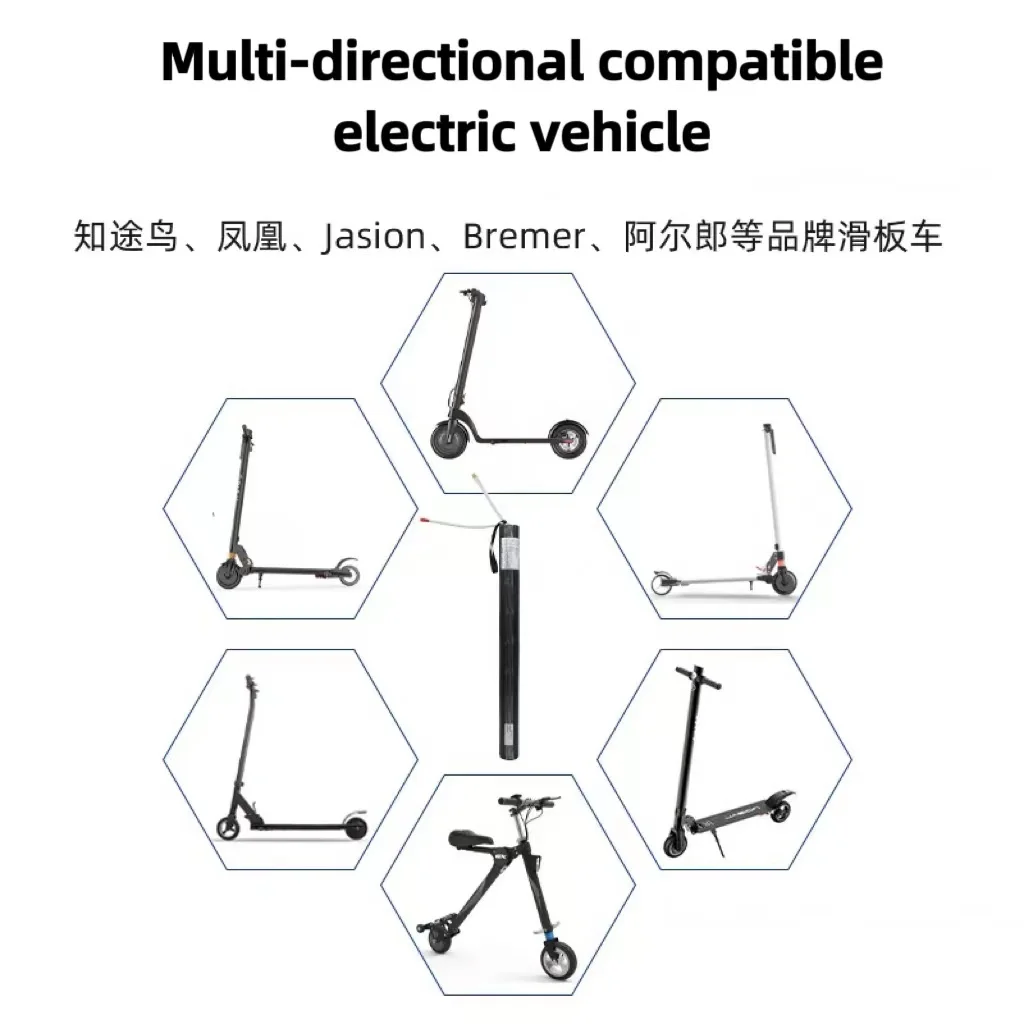 36V 4.4/7.8/9.6AH Lithium Battery Pack Carbon Fiber Scooter Electric Scooter Battery Pack Carbon Fiber Battery