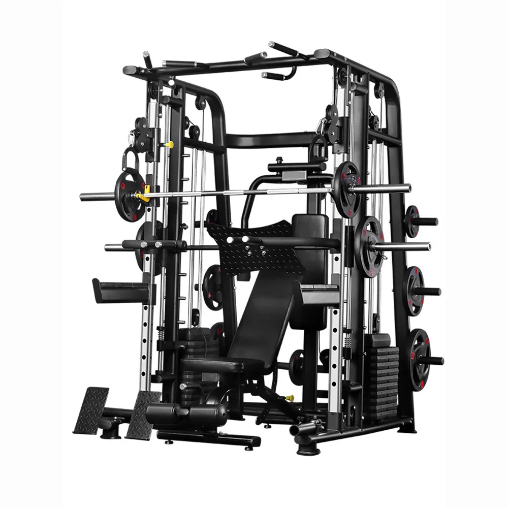 
multifunctional commercial smith crossover machine life fitness gym equipment smith cable machine multi gym all in one machine 