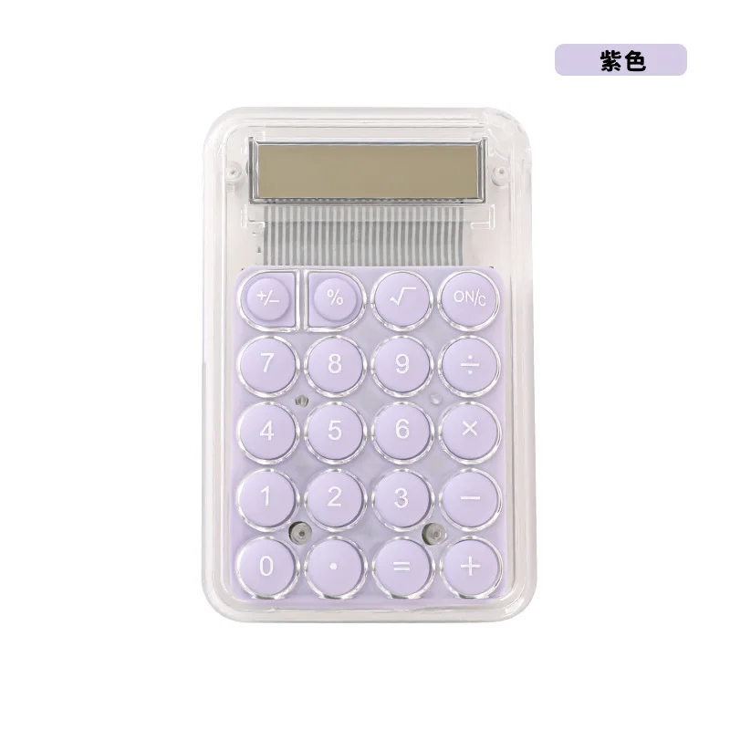 Popular small silicon four colors available  cute candy calculator pocketable student office exam use calculator