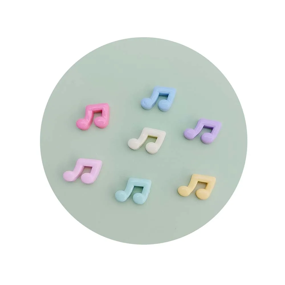 100Pcs Mixed Nail Art Resin Music Note Series Charms Rhinestones DIY Craft for Nail 3D Decorations Jewelry