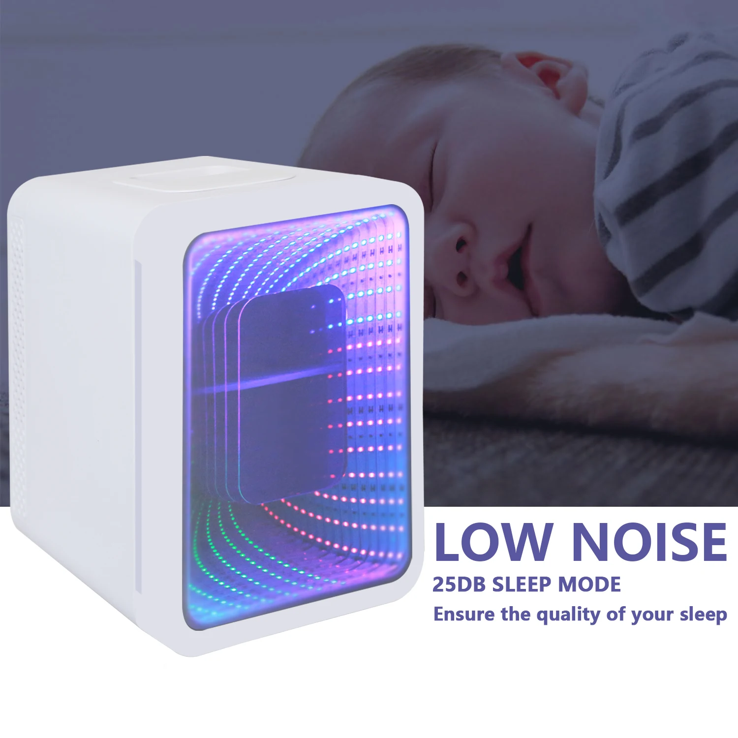 Wholesale 4 Liter Thermoelectric Mirror Led Glass Door Mini Drink Beauty Fridge With Infinity Led Light Door