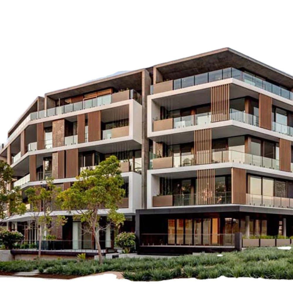 external perforated aluminium fin sunshade system for Apartment sun shading Facade Decoration