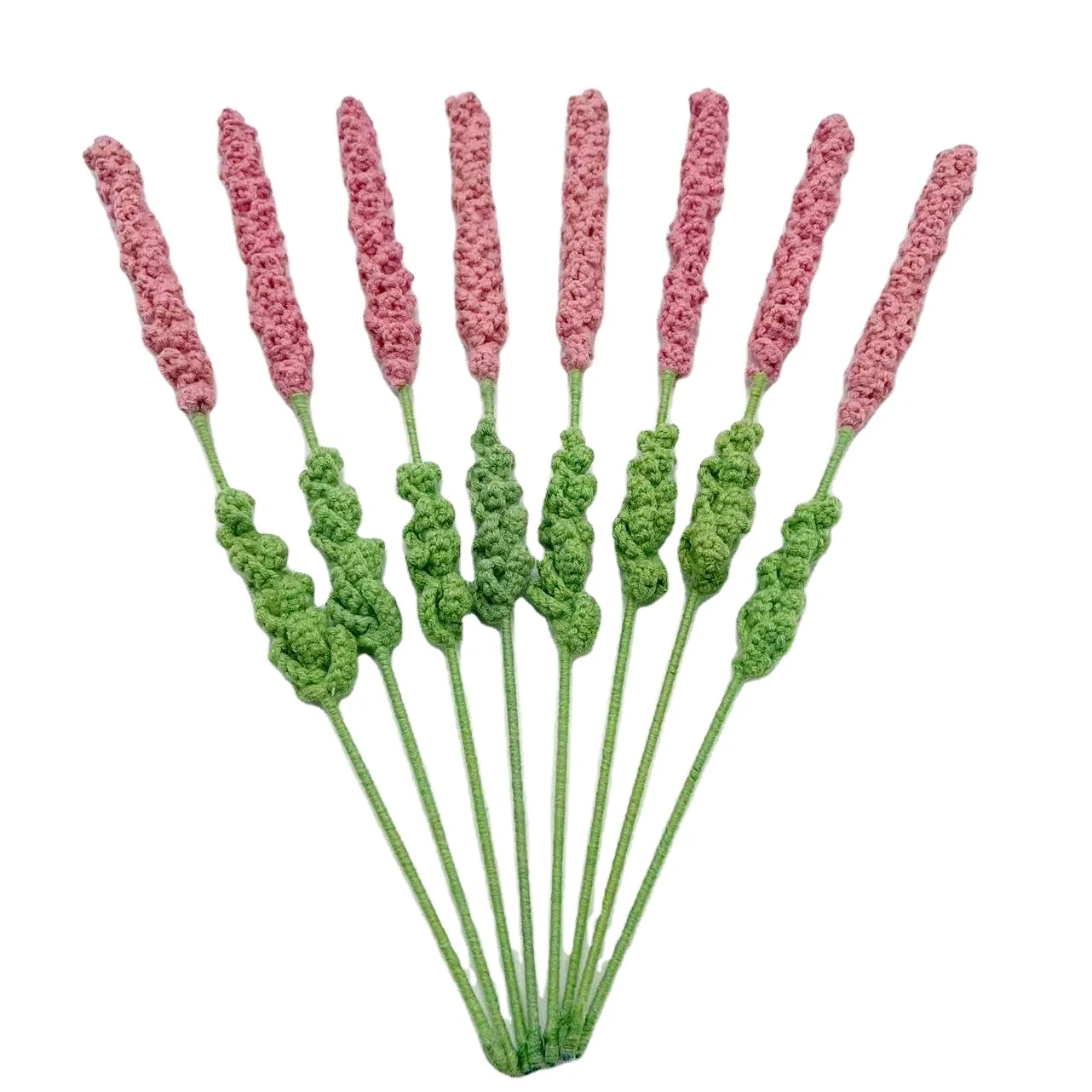 Home Decor Ornament Bouquet Gift Handmade Knitted Crochet Flowers For Wedding Anniversary Day Gifts