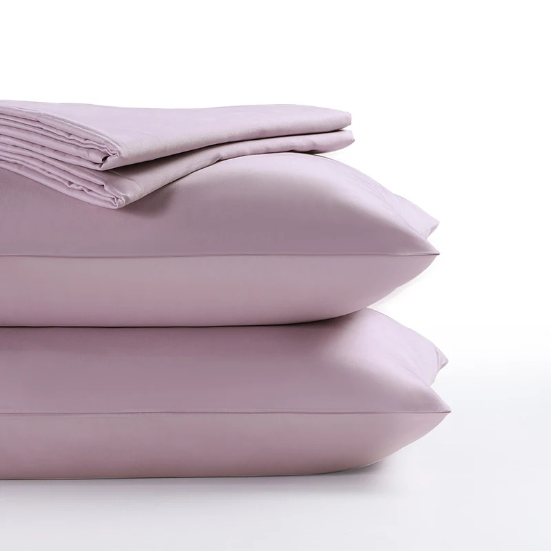 Home Textile Life Comfort  Double Single Soft Cotton King Size 100% Cotton quality bed sheet set purple