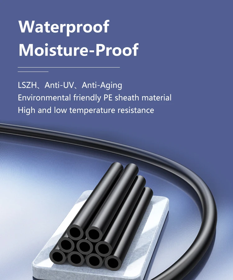 Aerial Optical Fiber Cable Outdoor Overhead all-dielectric Self-supportive G652D Single Mode Non-metallic 48 96 core fiber cabl