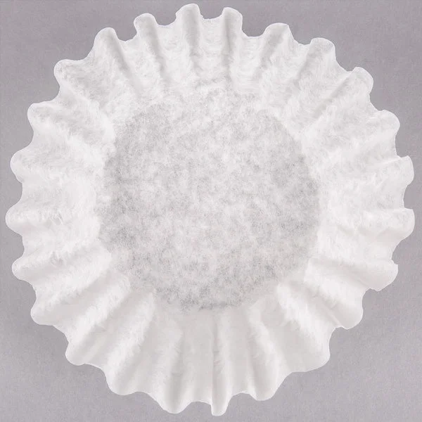 Manufacturer custom bleached coffee paper filter commercial 13.2inch wave basket coffee filter paper 500 Counts