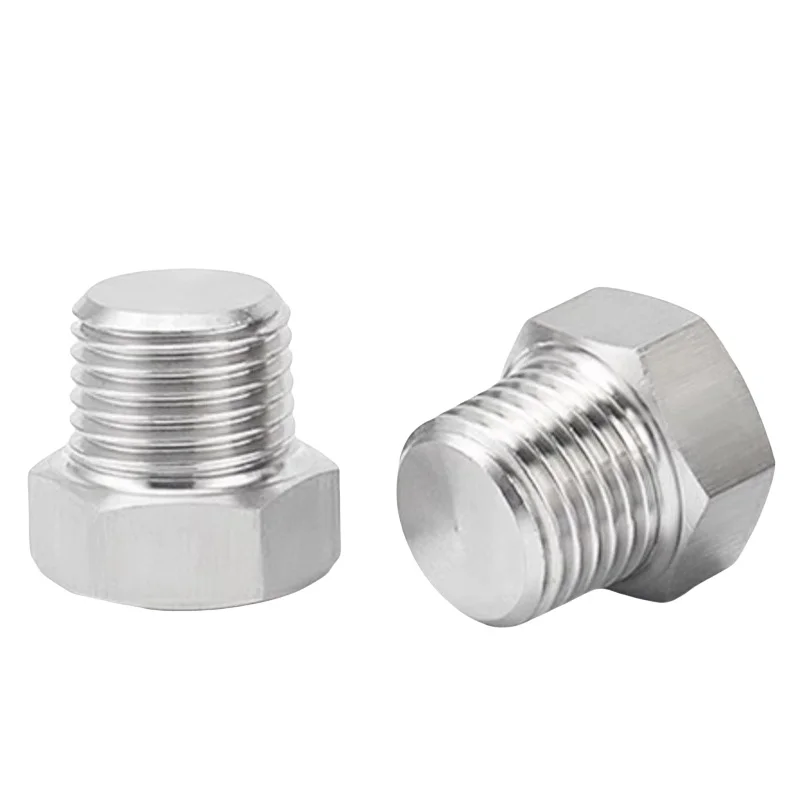 Wholesale 304 Stainless Steel Outer Hexagon Head Screw PT/NPT1/81/43/8 Oi Pipe Plug OEM Customizable Air Pump