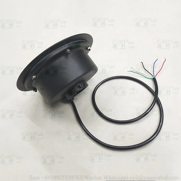 18w rgbw dmx512 dc24v black powder coated finish waterproof underwater lights ip68 dmx led fountain light