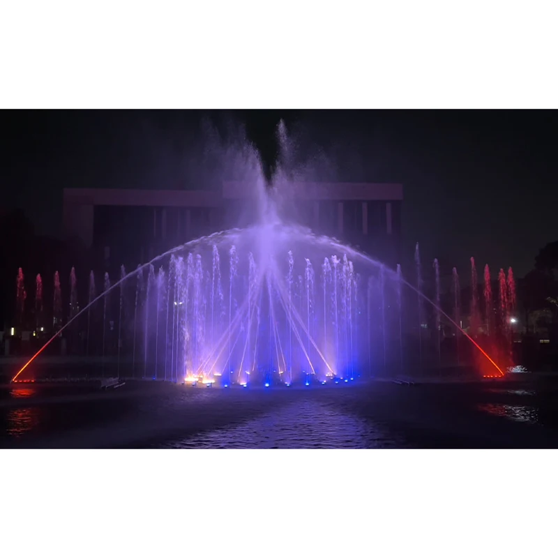 New Attractive Laser Projector Outdoor Water Dancing Musical Fountain