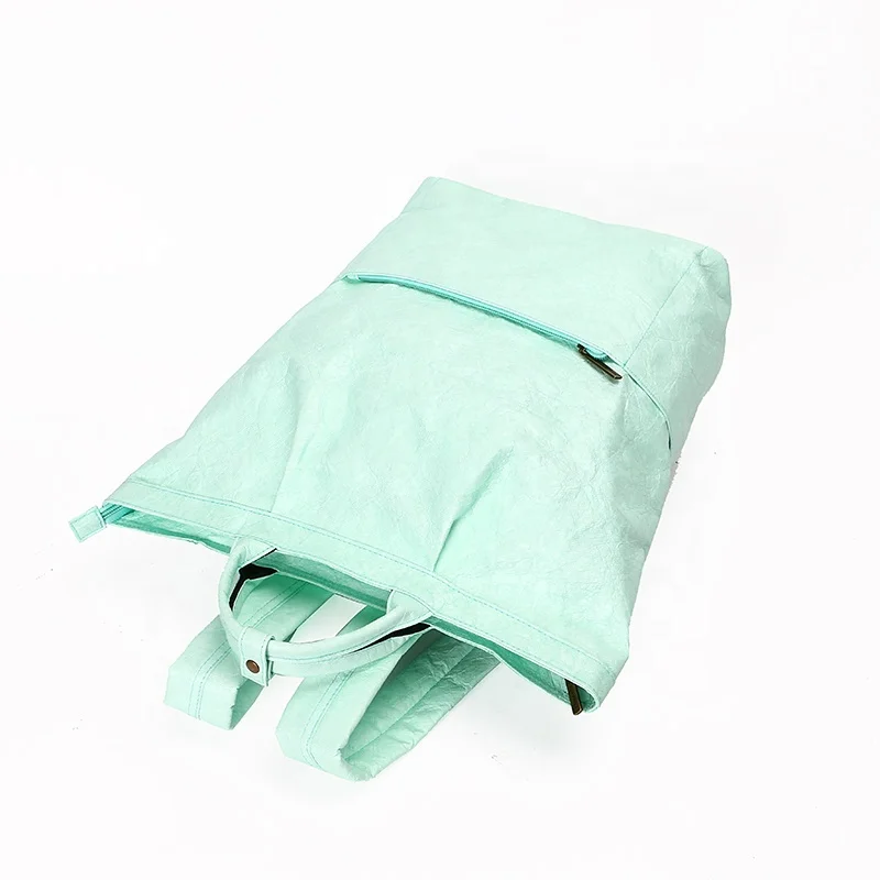 OEM ODM manufacturer tyvek paper laptop bag waterproof fresh green tyvek paper school bag eco-friendly Tyvek Backpack for travel