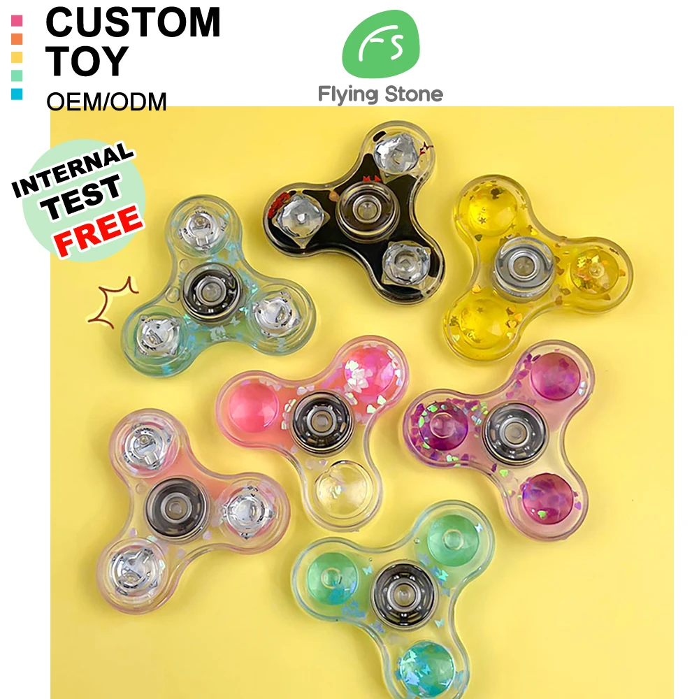 Factory Direct Sale Fingertip Gyro Classroom Silent Sensory Toy Desk Spinning Decompression Toy Fidget Spinners