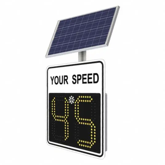 Road warning LED solar radar speed limit sign led display portable radar traffic signs radar speed sign
