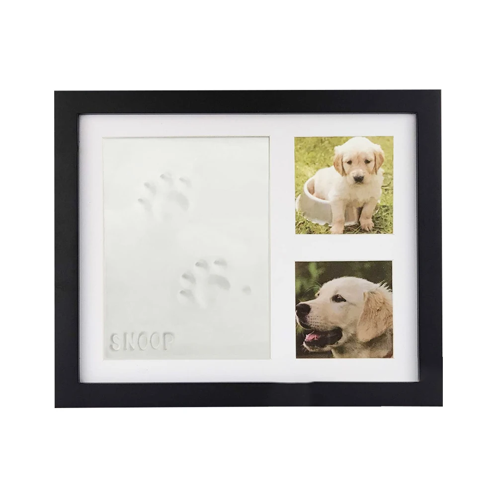 New Pop Pet Gift Box Pet Dog Cat Pawprint Keepsake Kit Tabletop Wall Picture Frame for Pet Lovers