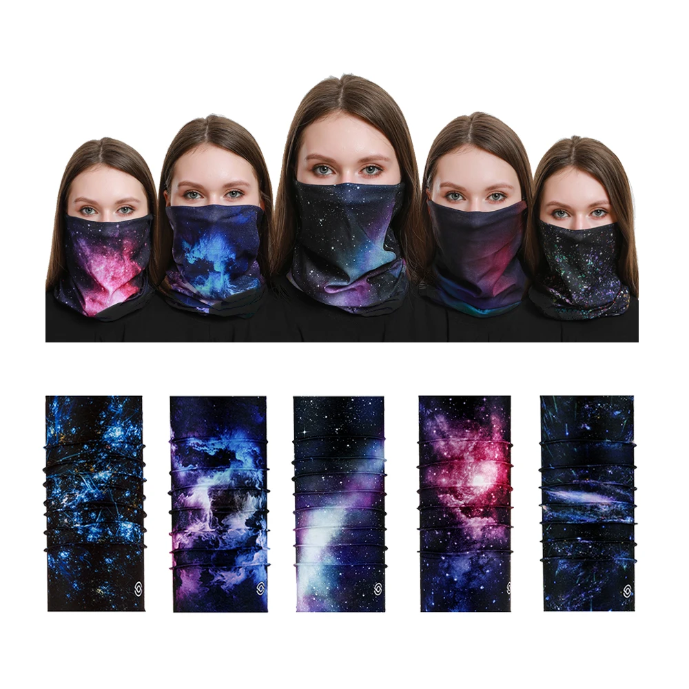 face shield neck warmer seamless bandana outdoor sports neck tube gaiter bandana sublimation blank