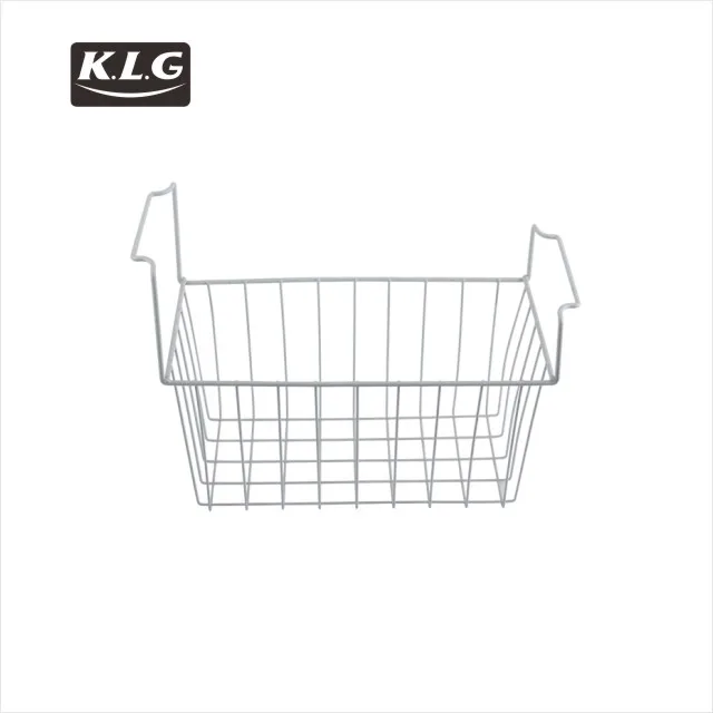 various kinds of meshed basket and metal steel wires basket for curved glass door chest ice cream freezer