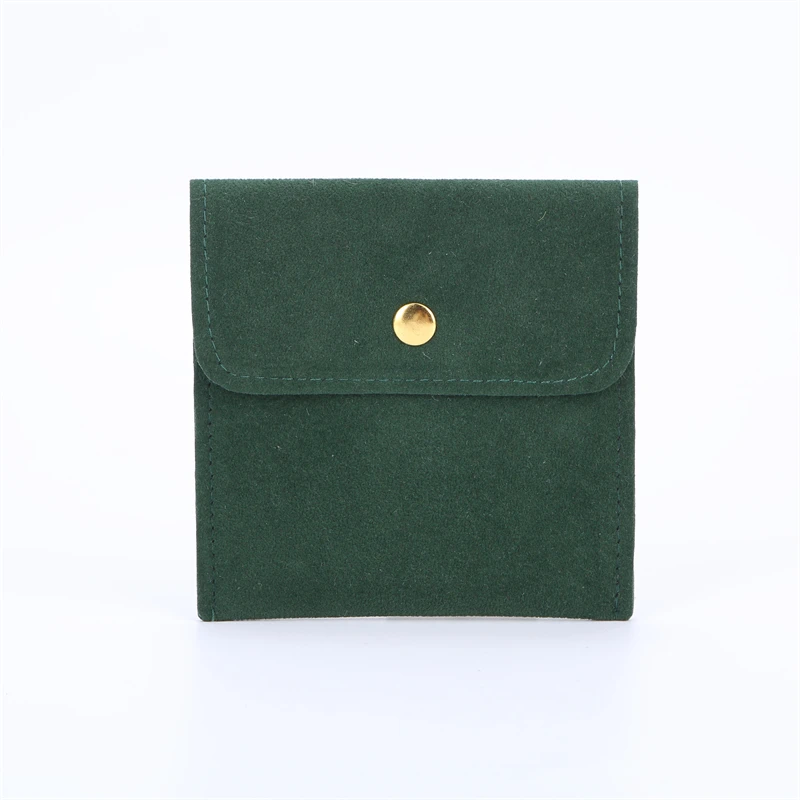 jewellery envelope package velvet pouch earring rings microfiber jewelry pouch