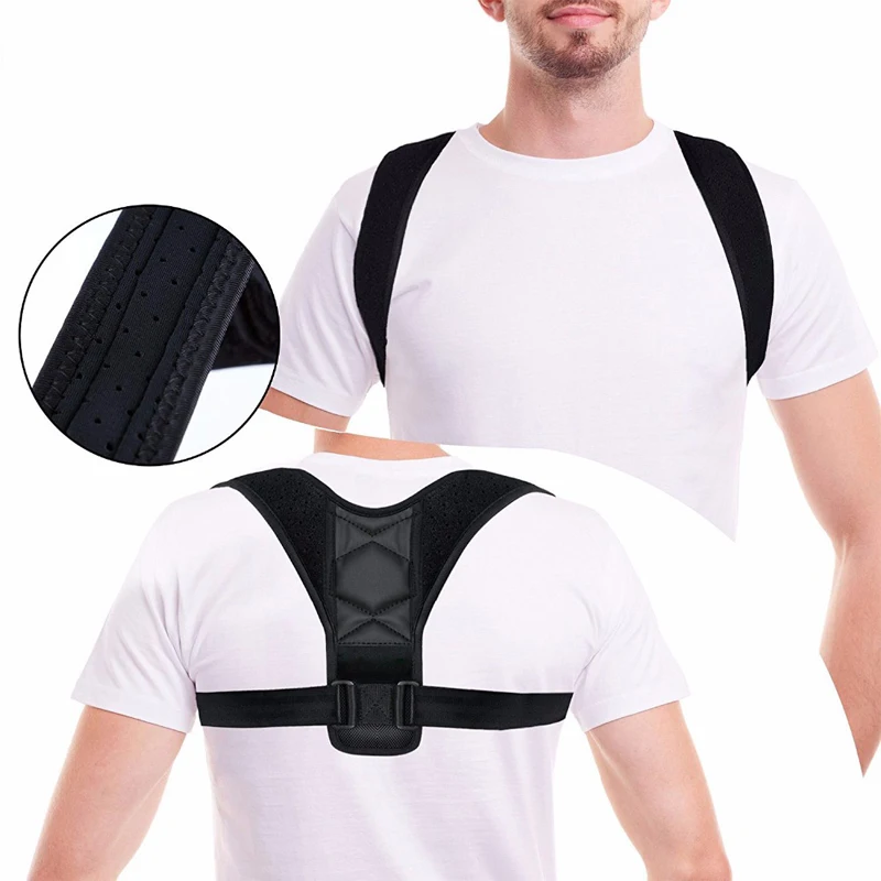 Posture Corrector for Women  Men Powerful Magic Stickers Adjustable Clavicle Back Brace