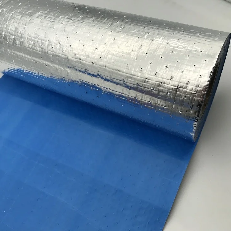 Reflects Radiant Heat Water Vapour Barrier Aluminum Film Laminated PE Woven Fabric