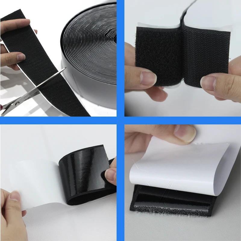 High Quality Ultra Wide Adhesive Hook And Loop Multipurpose Custom High Adhesion Adhesive Hook And Loop