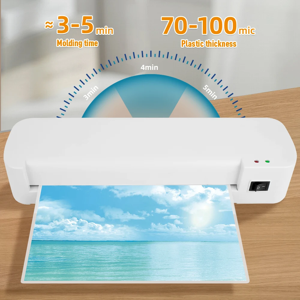ZEQUAN Hot Laminator Machine Automatic A4 Paper Thermal Laminating Machine