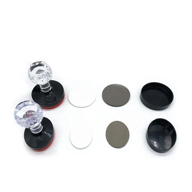 Crystal handle self inking flash rubber foam stamp