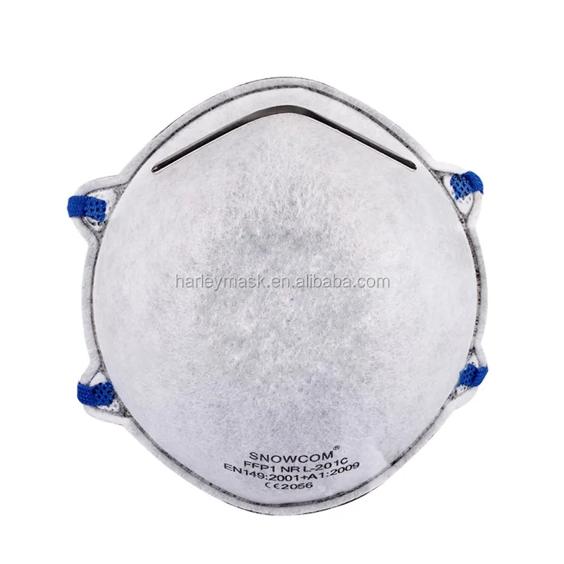 EN149 FFP1 Non-woven Activated Carbon  Dust Face Shield  Disposable Facial Cup Masks  Personal Protective Equipment