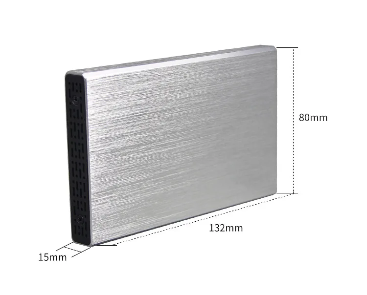 Factory price Aluminum USB3.0 to SATA Hard Drive Enclosure 2.5 inch HDD/SSD enclosure