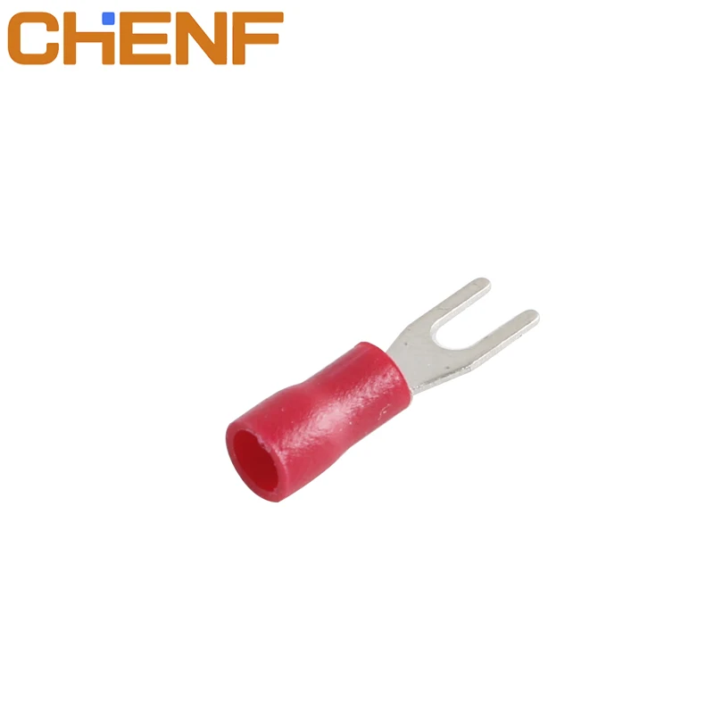 CHENF SV1.25-4M AWG22-16 #8 SeilSoul Factory Directly Provide 100% Inspection Quality Insulated Spade Cord End Terminals