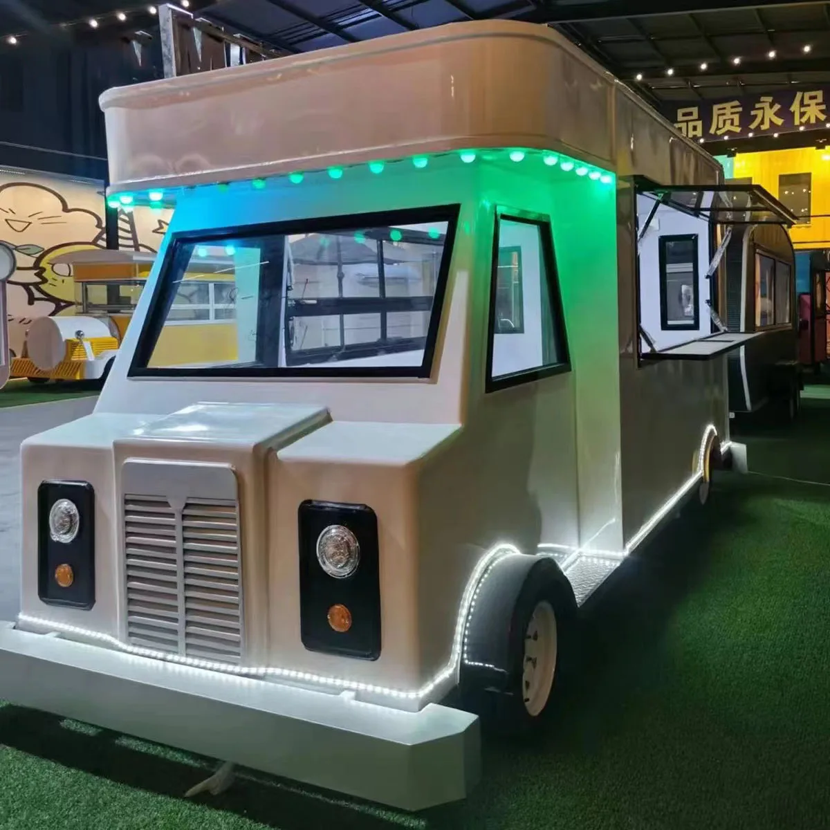 Hot Selling Custom Mobile Food Trailer with Kitchen Equipment  Fast Food Truck for Sale  European Ice Cream Truck