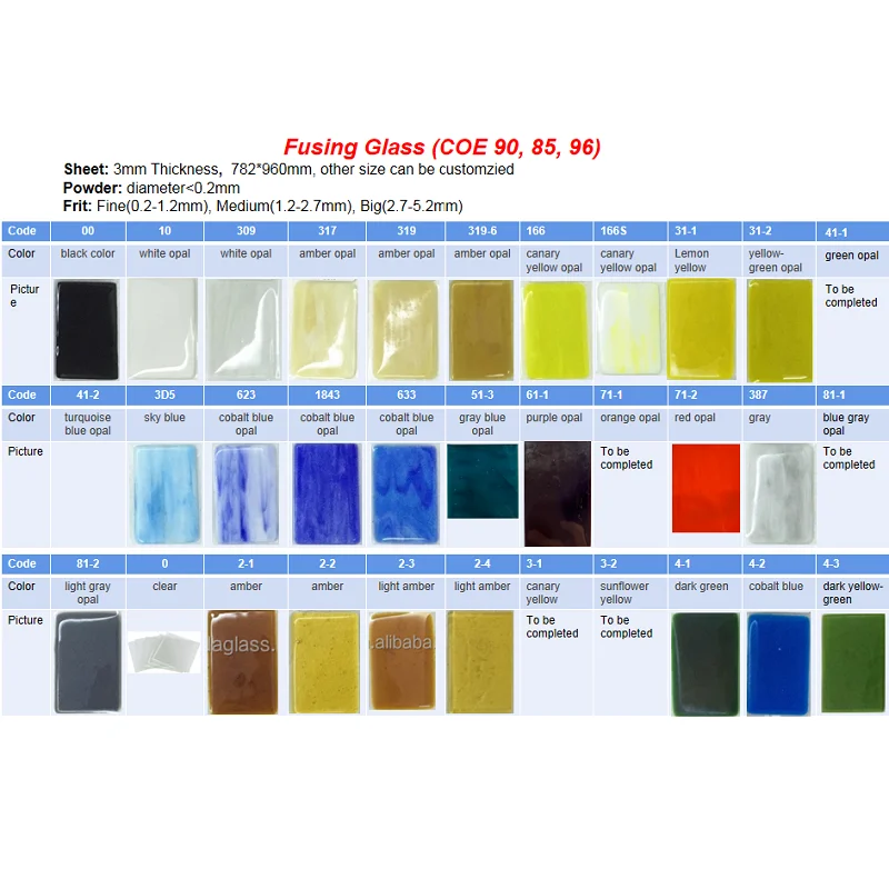 Wanda Factory Store Multi Colors Hot Melt Kiln Glass Fusing Glass Powder Frit COE90 COE96 For Sales