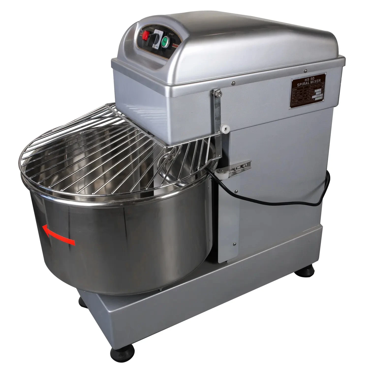 40L Capacity Dough Spiral Mixer Machine 40L Large Bakery Spiral Dough Mixer