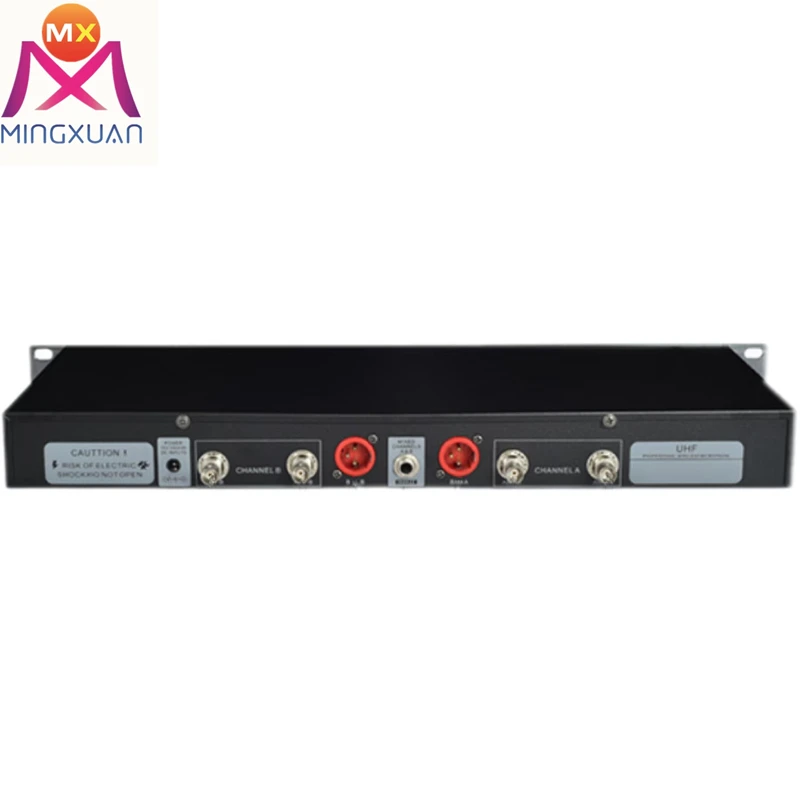 Receiver Handheld UHF Mic professional uhf dual channel wireless microphone system